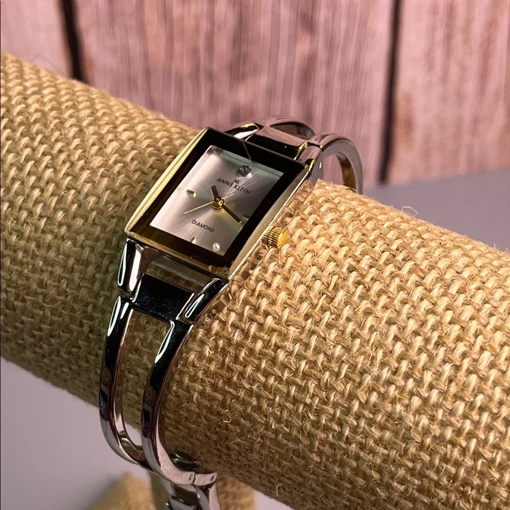 Anne Klein Diamond Silver Women's Watch *READ*